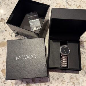 Movado Museum Classic Black Dial Men’s Stainless Steel Watch